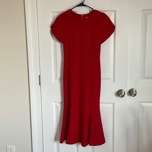 Calvin Klein Red Midi Dress